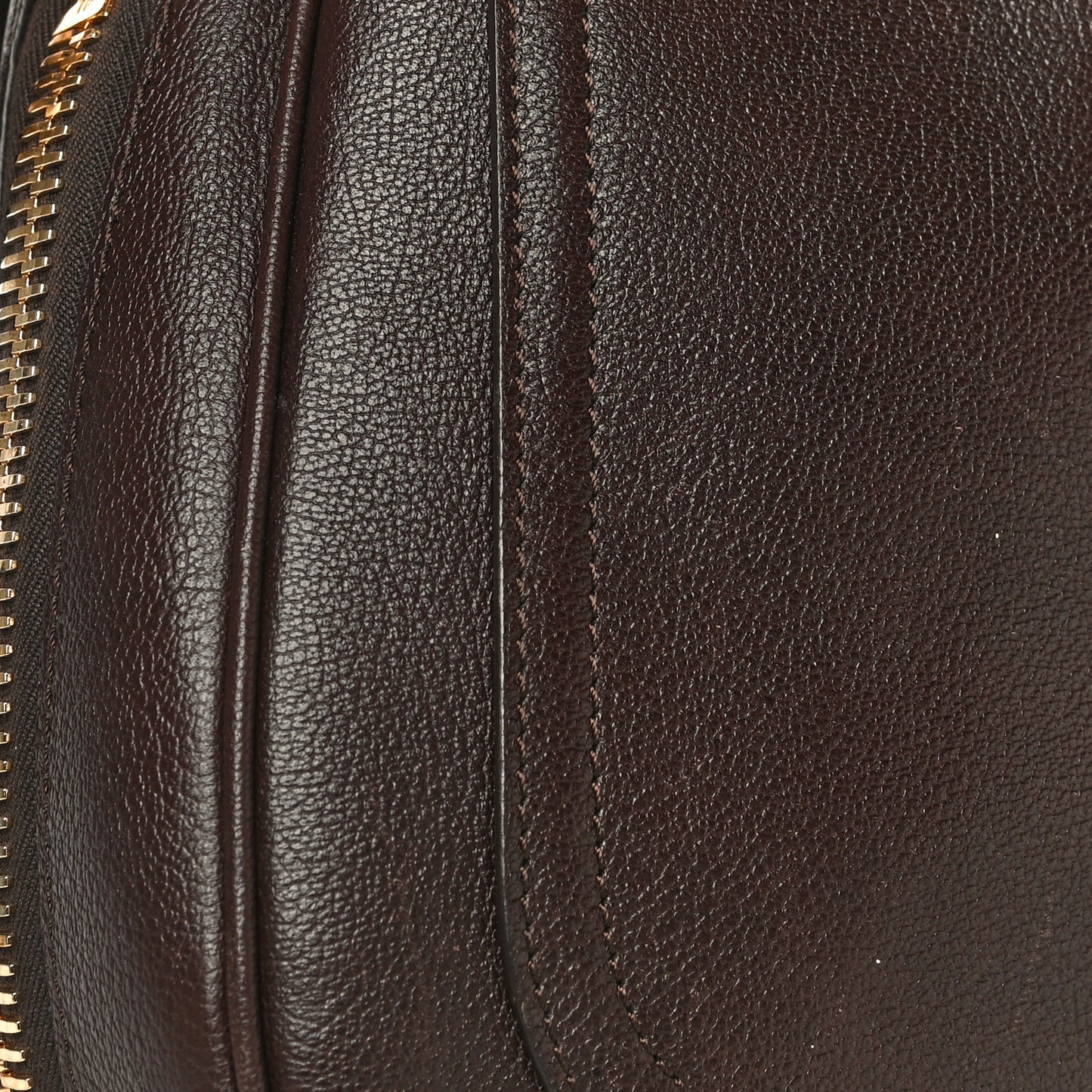 Pebbled Calfskin Large Jennifer Dark Brown