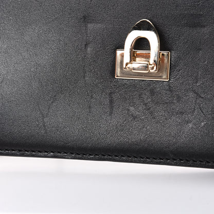 Valentino Garavani Calfskin Lipstick Small Rockstud Demilune Shoulder Bag Black 11 of 15