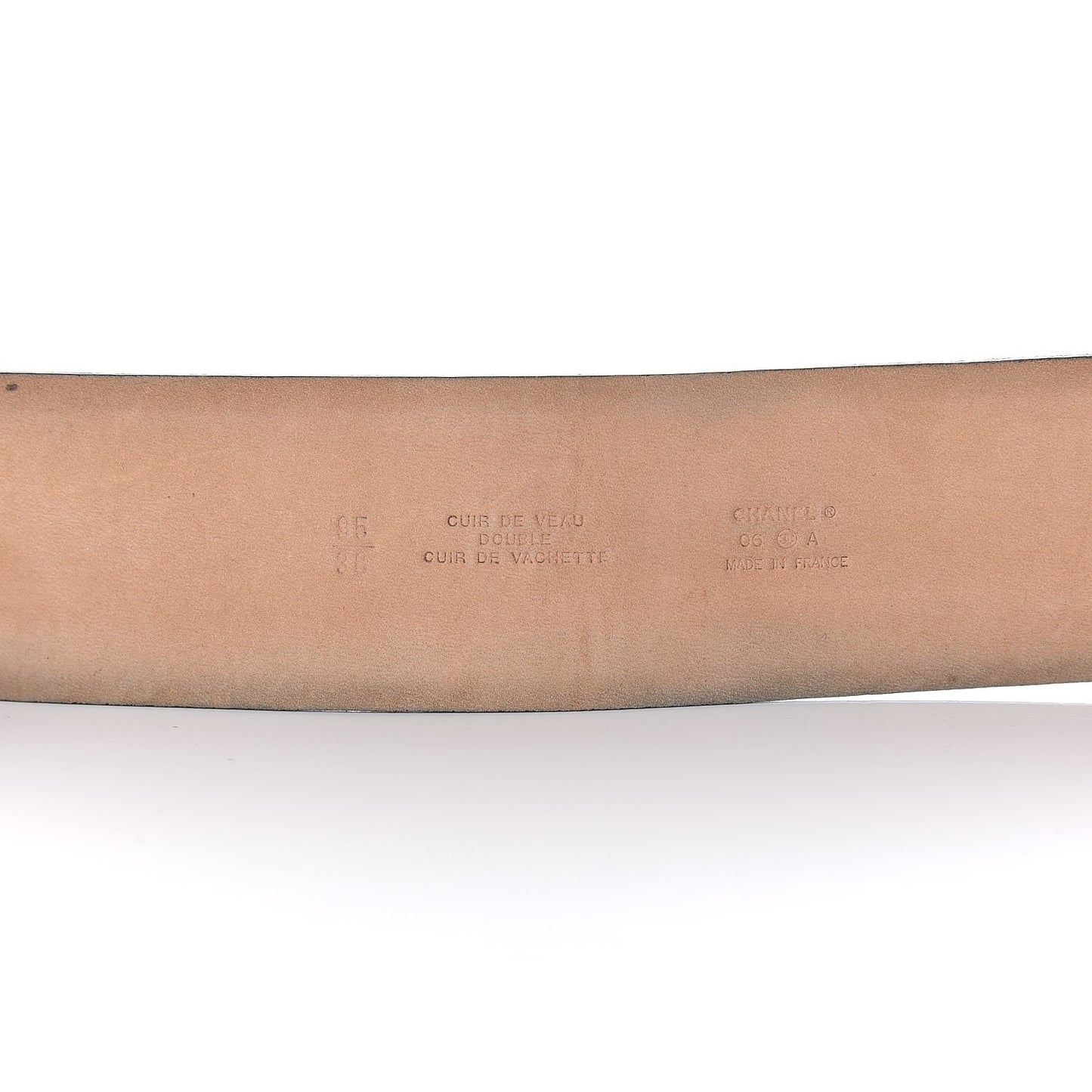 Calfskin CC Belt 95 38 Black