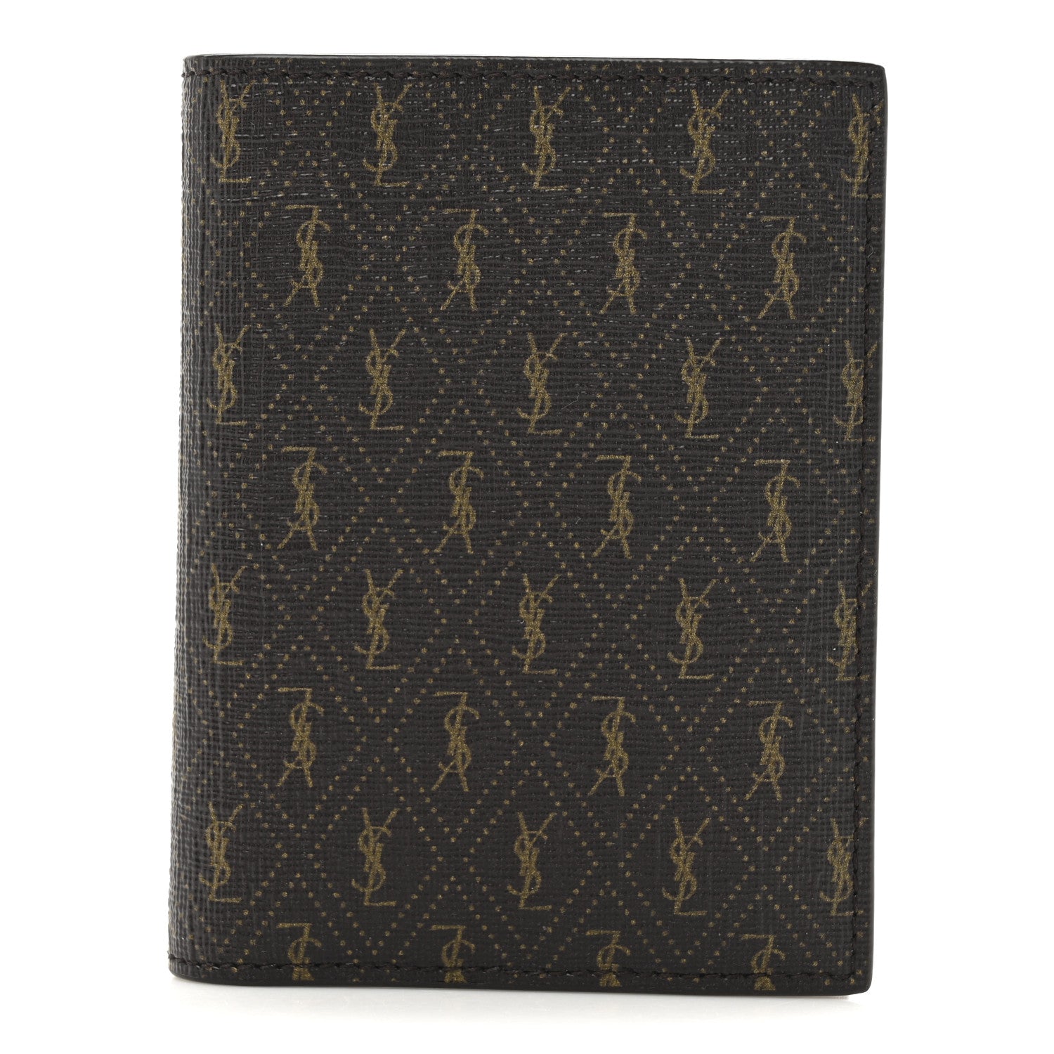 Saint Laurent Classic Toile Monogram Bi-Fold Wallet Brown 1 of 8