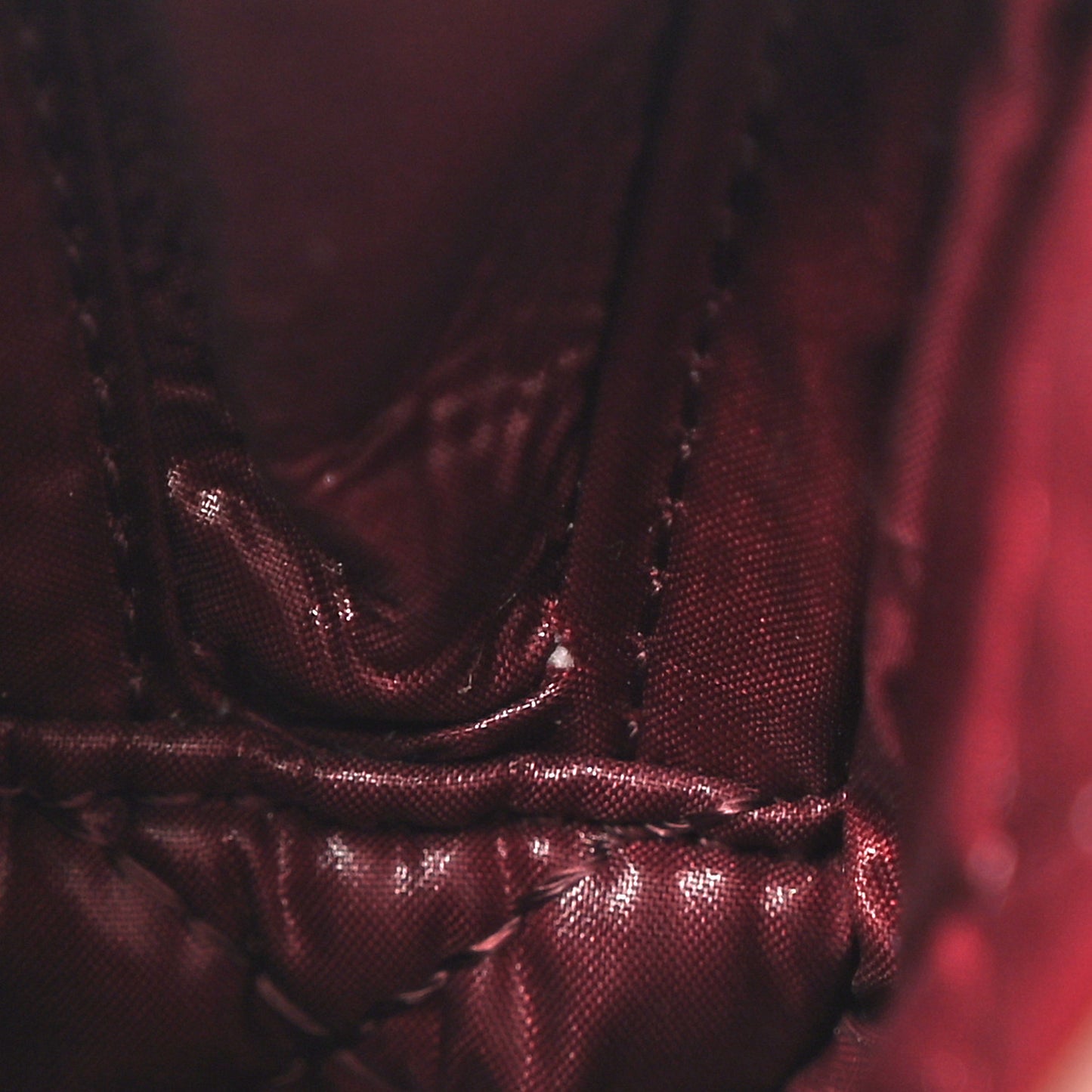 Caviar Quilted Small Curvy Pouch Cosmetic Case Black