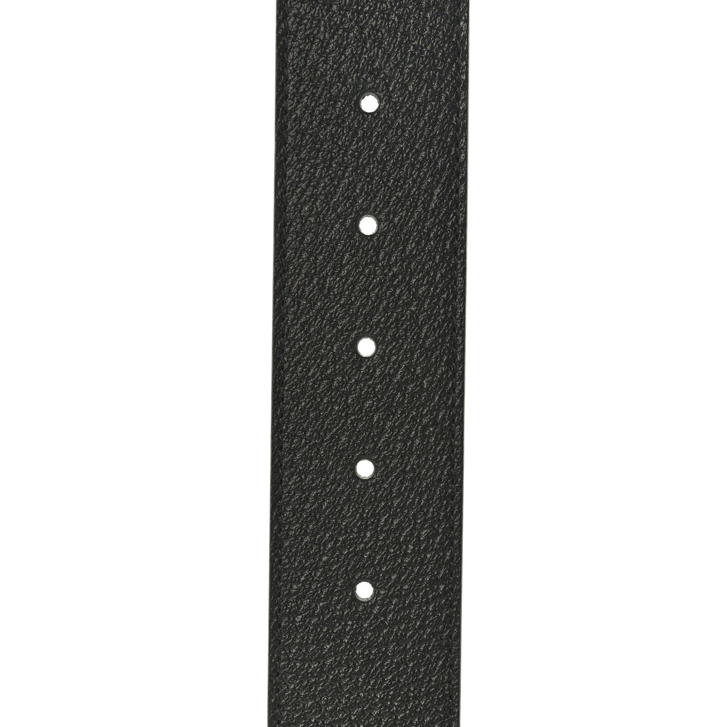 Textured Dollar Calfskin Nickel Double G 40mm Belt 85 34 Black