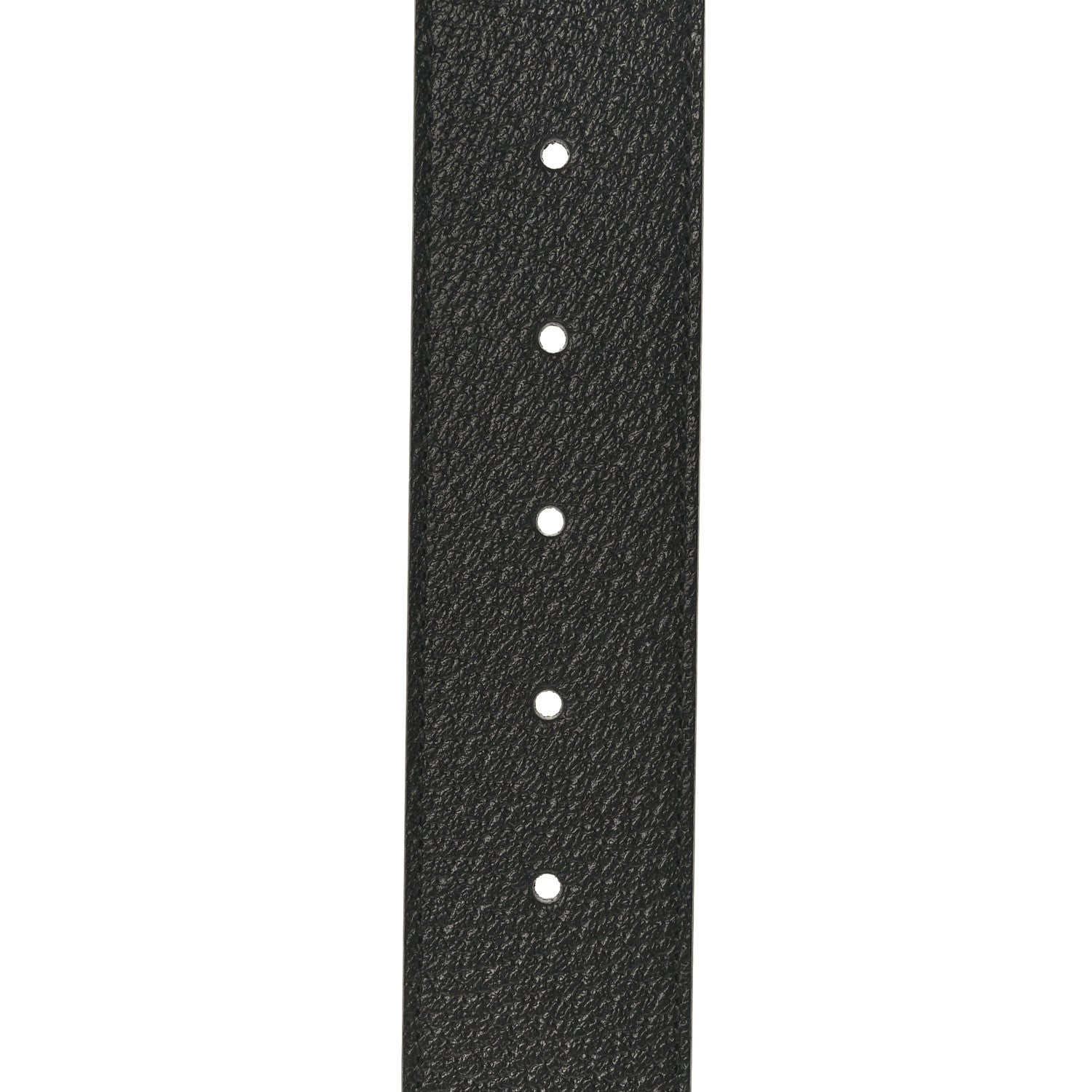 Gucci Textured Dollar Calfskin Nickel Double G 40mm Belt 85 34 Black 5 of 6