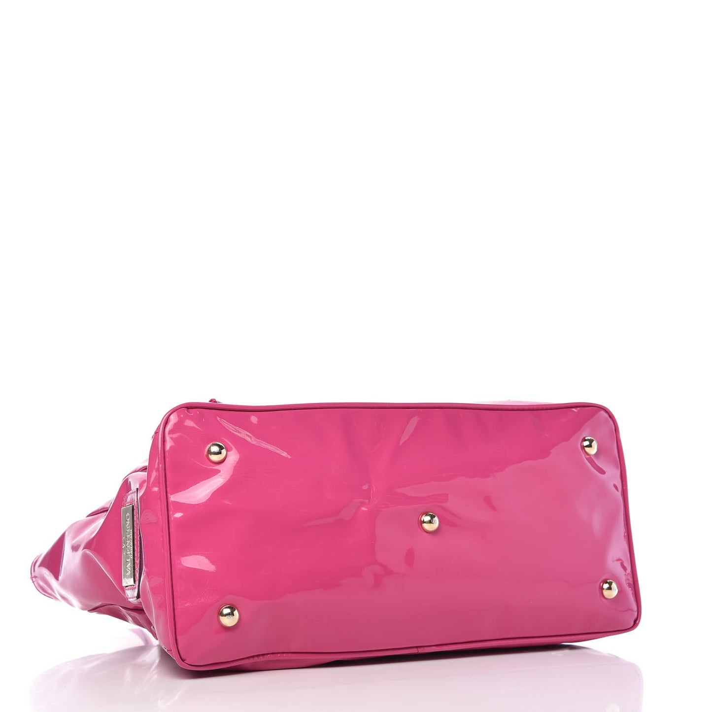 Patent Lacca Bow Tote Pop Fuxia
