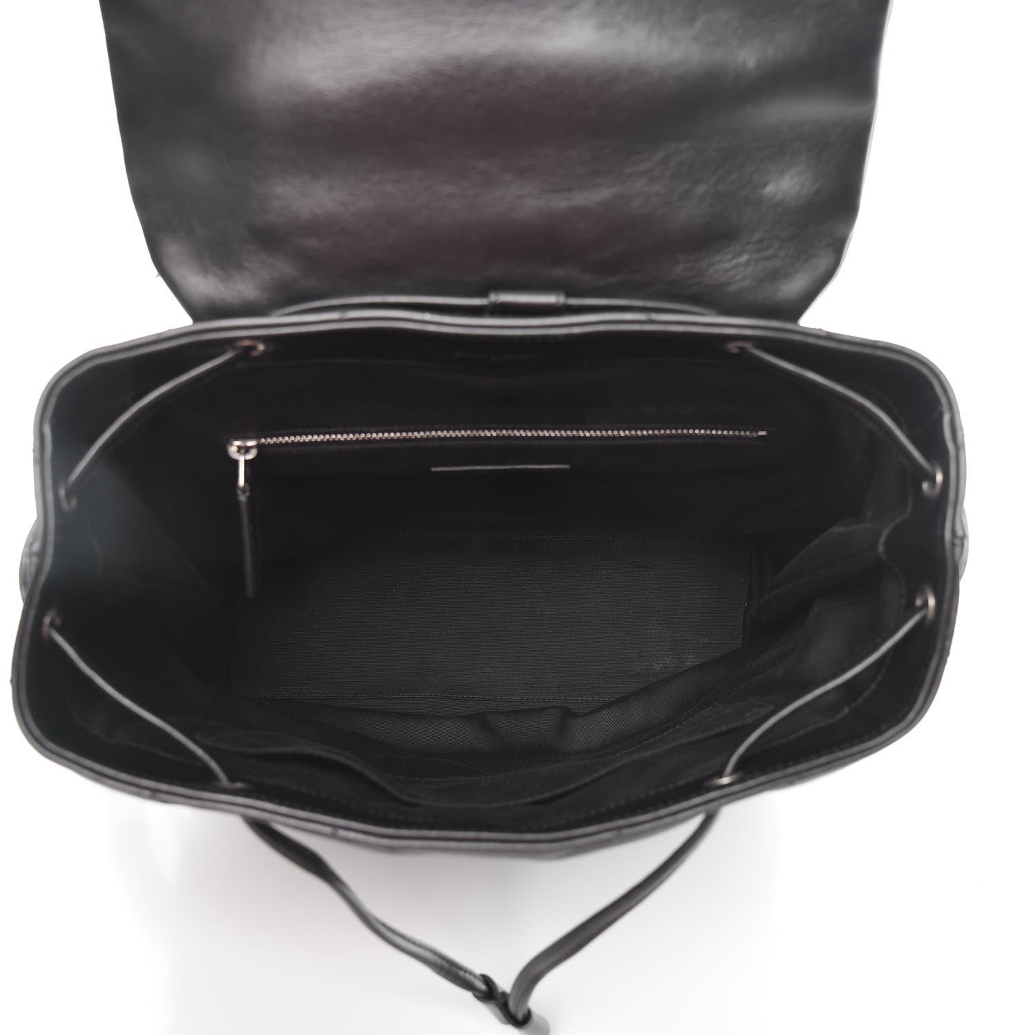 Saint Laurent Calfskin Y Quilted Monogram Medium Loulou Backpack Black 5 of 10