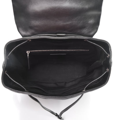 Saint Laurent Calfskin Y Quilted Monogram Medium Loulou Backpack Black 5 of 10