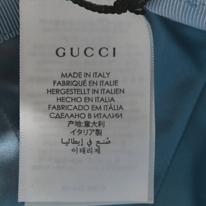 Gucci Canvas Lame GG Monogram Rush Baseball Hat M Burnt Orange Silver 9 of 9