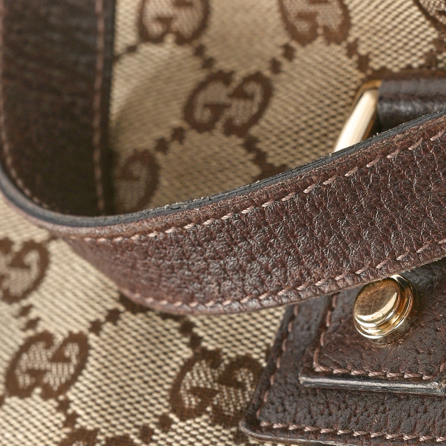 Monogram Abbey Tote Dark Brown