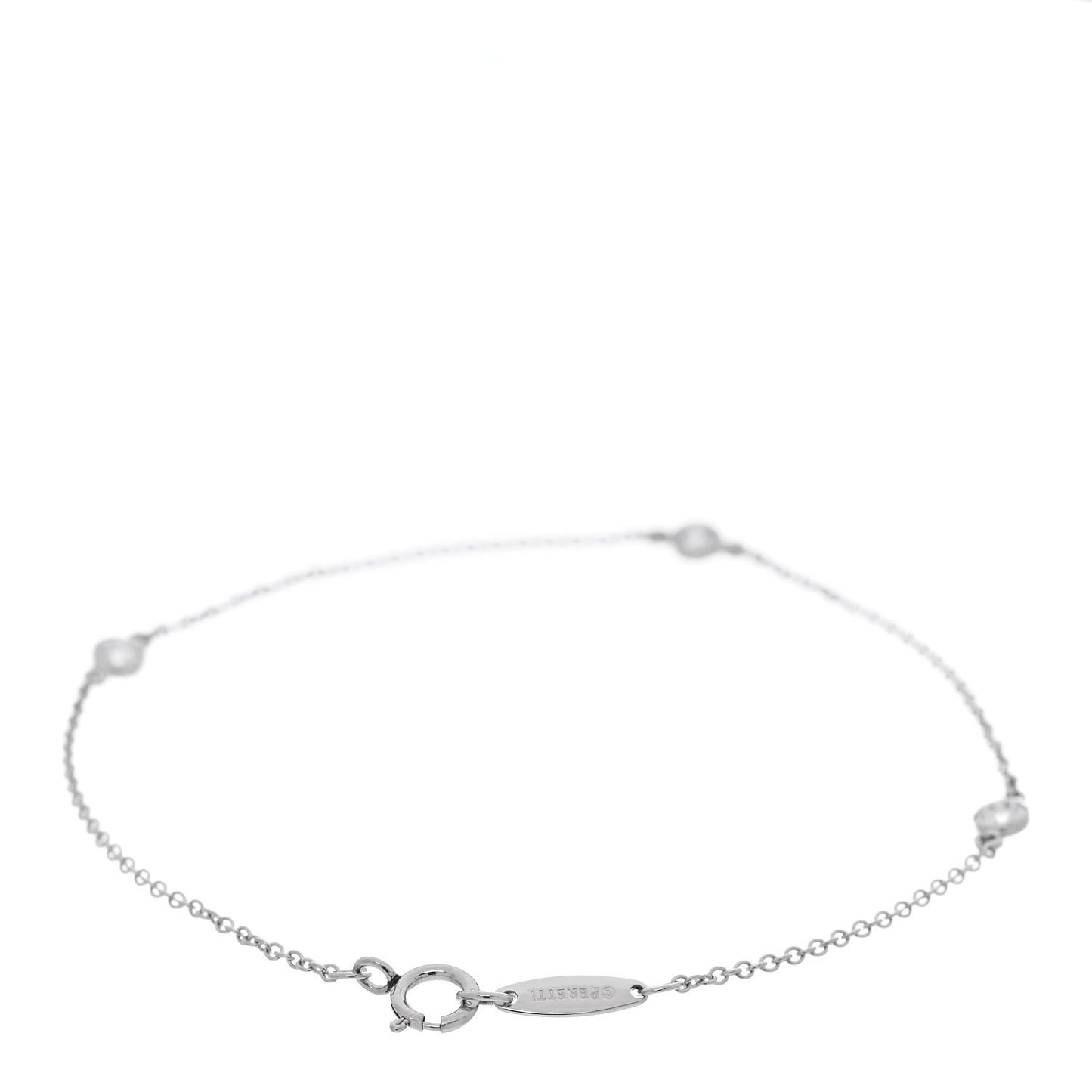Platinum Diamond .15ctw Elsa Peretti Diamonds by the Yard Station Bracelet