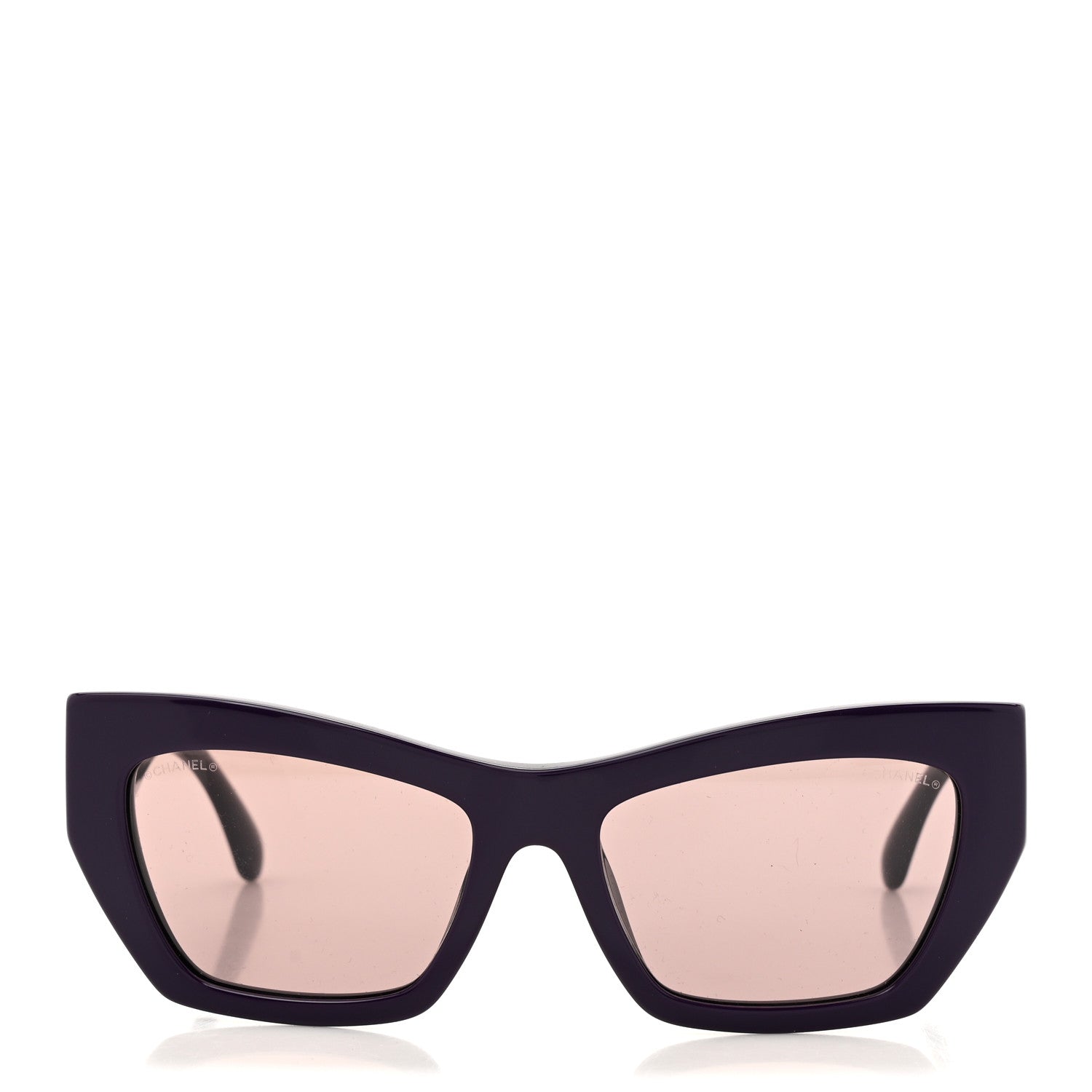 Chanel Acetate Cat Eye Sunglasses 5527 Purple 2 of 8