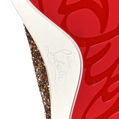 Christian Louboutin Bip Bip Glitter Womens Orlato Flat Sneakers 37 Multicolor 9 of 12
