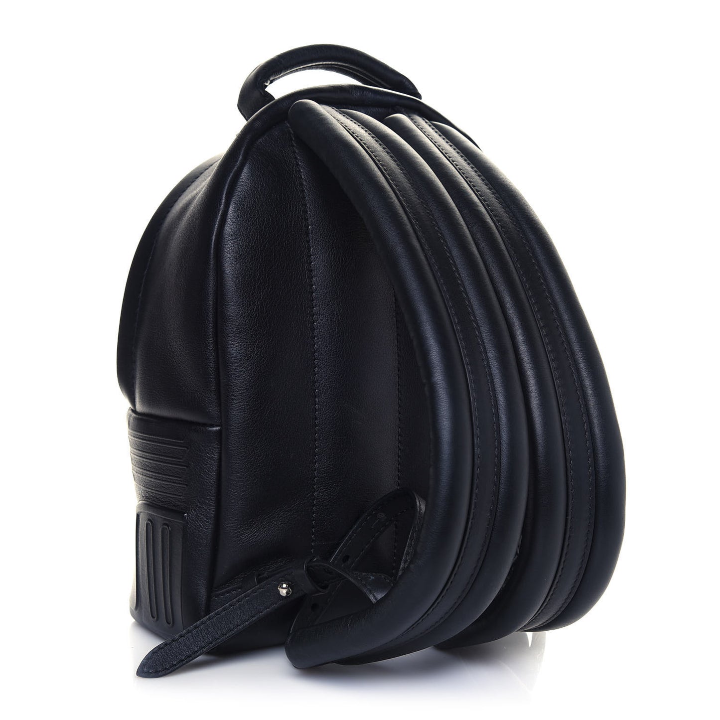 Lambskin Spaceship Embossed Palm Springs Backpack PM Black