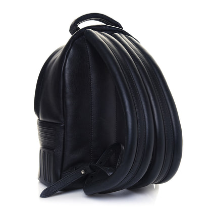 Louis Vuitton Lambskin Spaceship Embossed Palm Springs Backpack PM Black 2 of 11