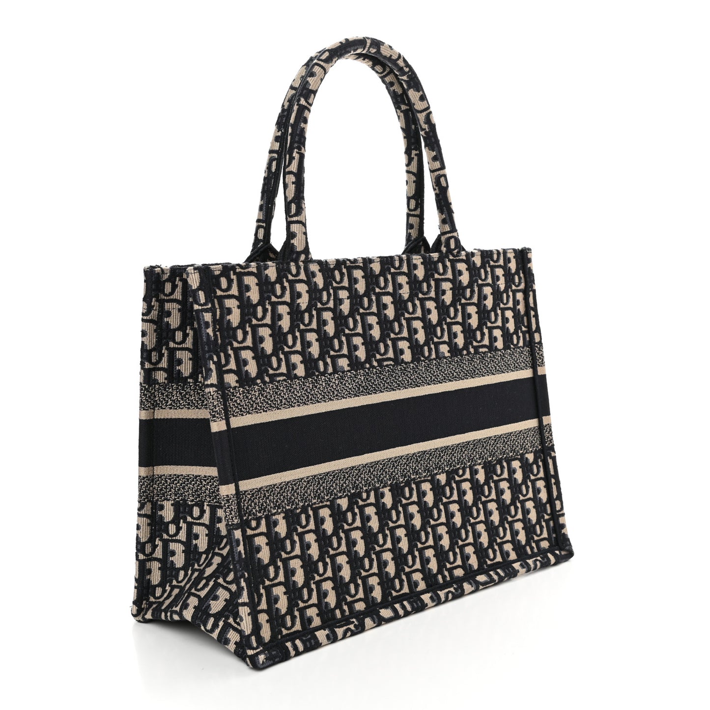 Oblique Medium Book Tote Blue Multicolor