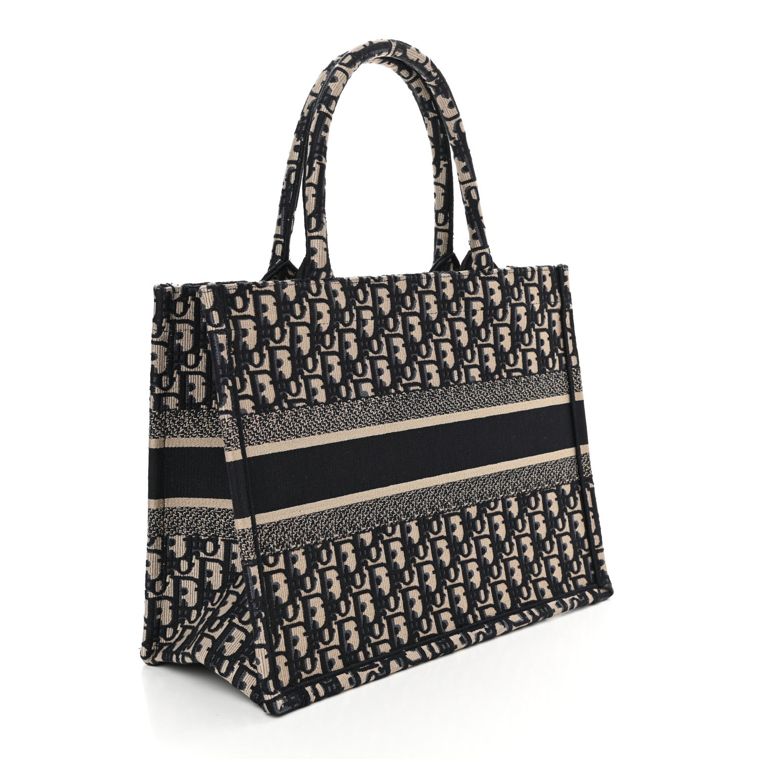 Christian Dior Oblique Medium Book Tote Blue Multicolor 3 of 14