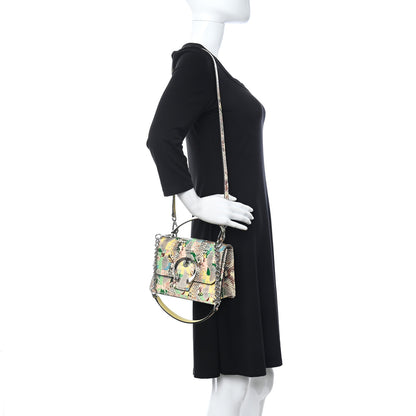 Jimmy Choo Elaphe Snakeskin Madeline Crossbody Satchel Rainbow 2 of 8