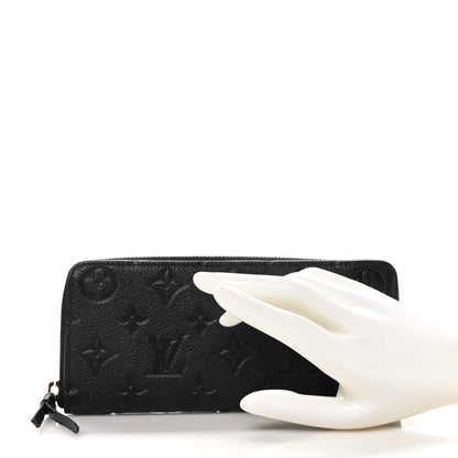 Louis Vuitton Empreinte Clemence Wallet Black 2 of 8