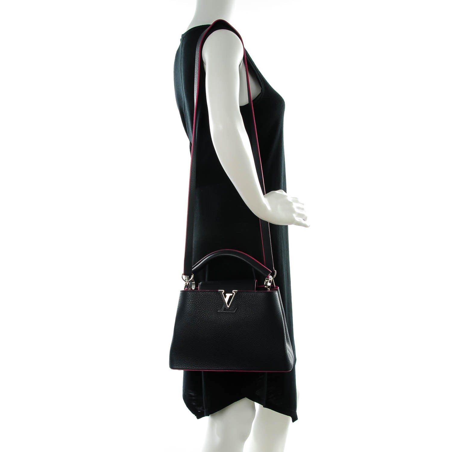 Louis Vuitton Taurillon Capucines BB Cobalt 2 of 7