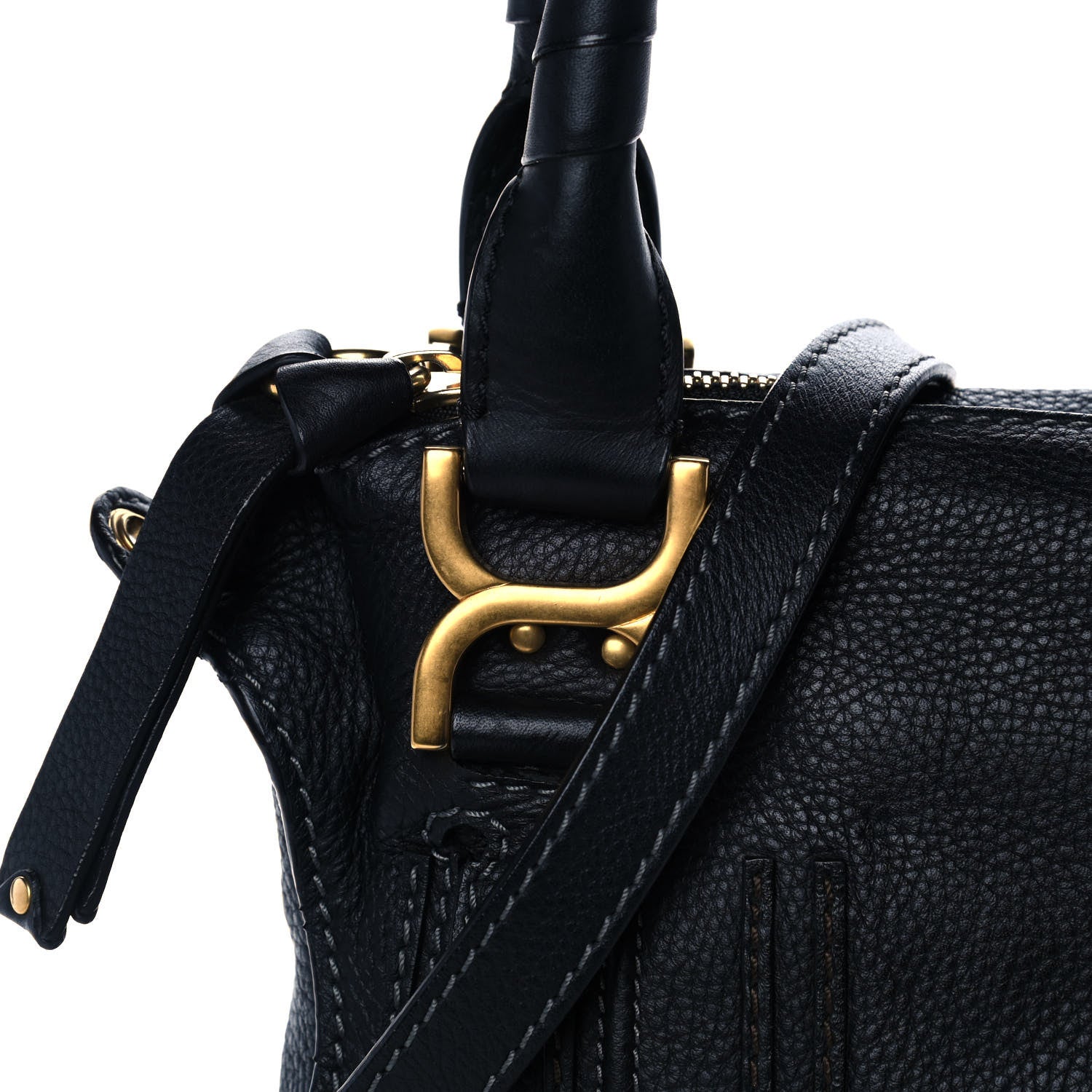Chloe Calfskin Medium Marcie Satchel Black 8 of 13