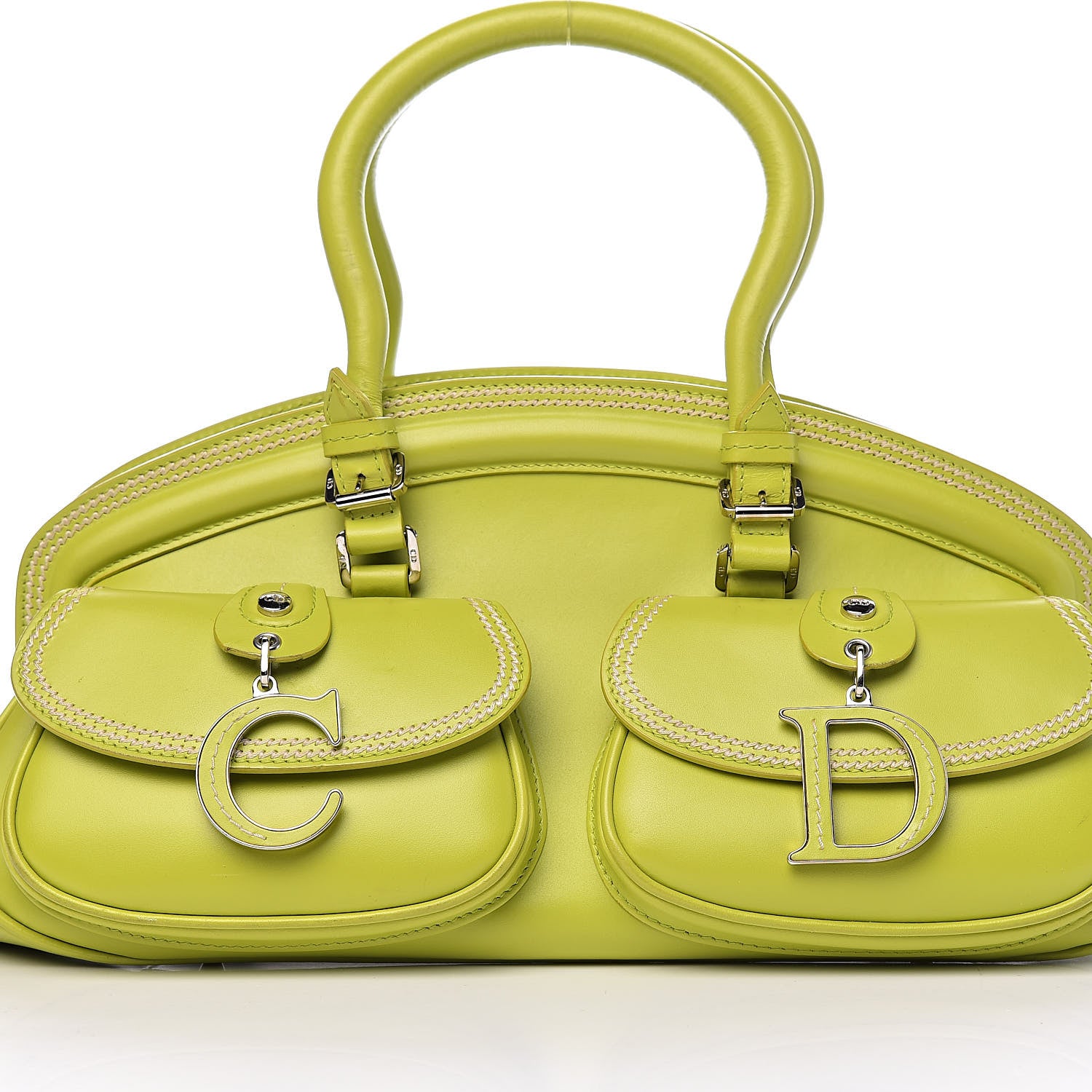 Christian Dior Calfskin Medium Detective Satchel Green 13 of 13