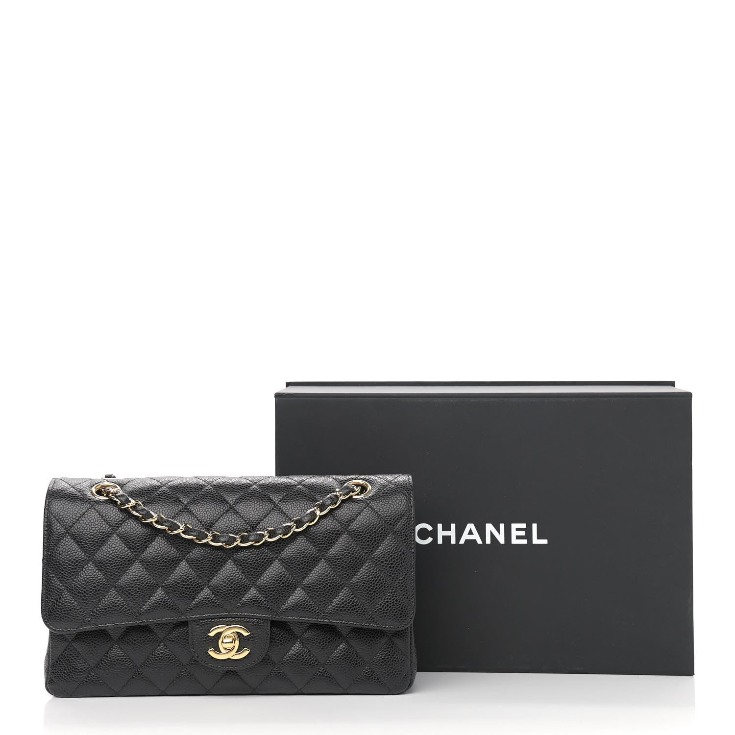 Chanel Caviar Quilted Medium Double Flap Black 13 of 13