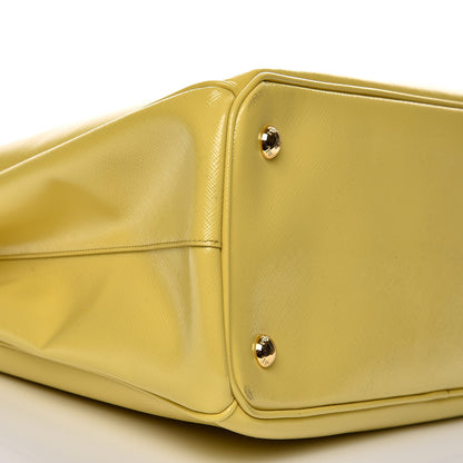 Prada Saffiano Vernice Tote Ananas 11 of 17
