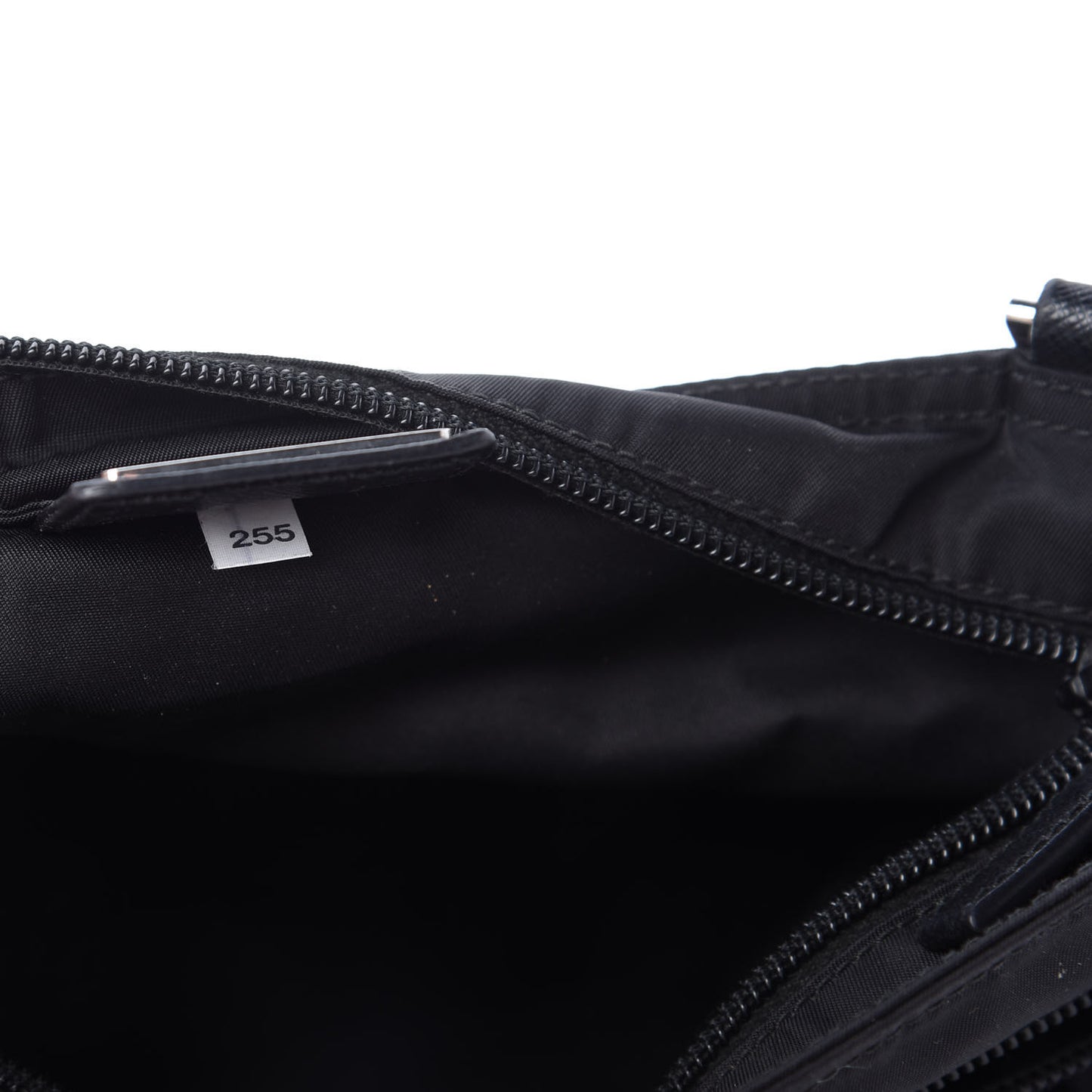 Nylon Flat Messenger Bag Black