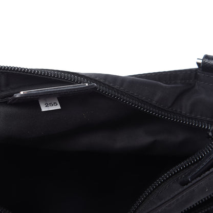 Prada Nylon Flat Messenger Bag Black 9 of 10