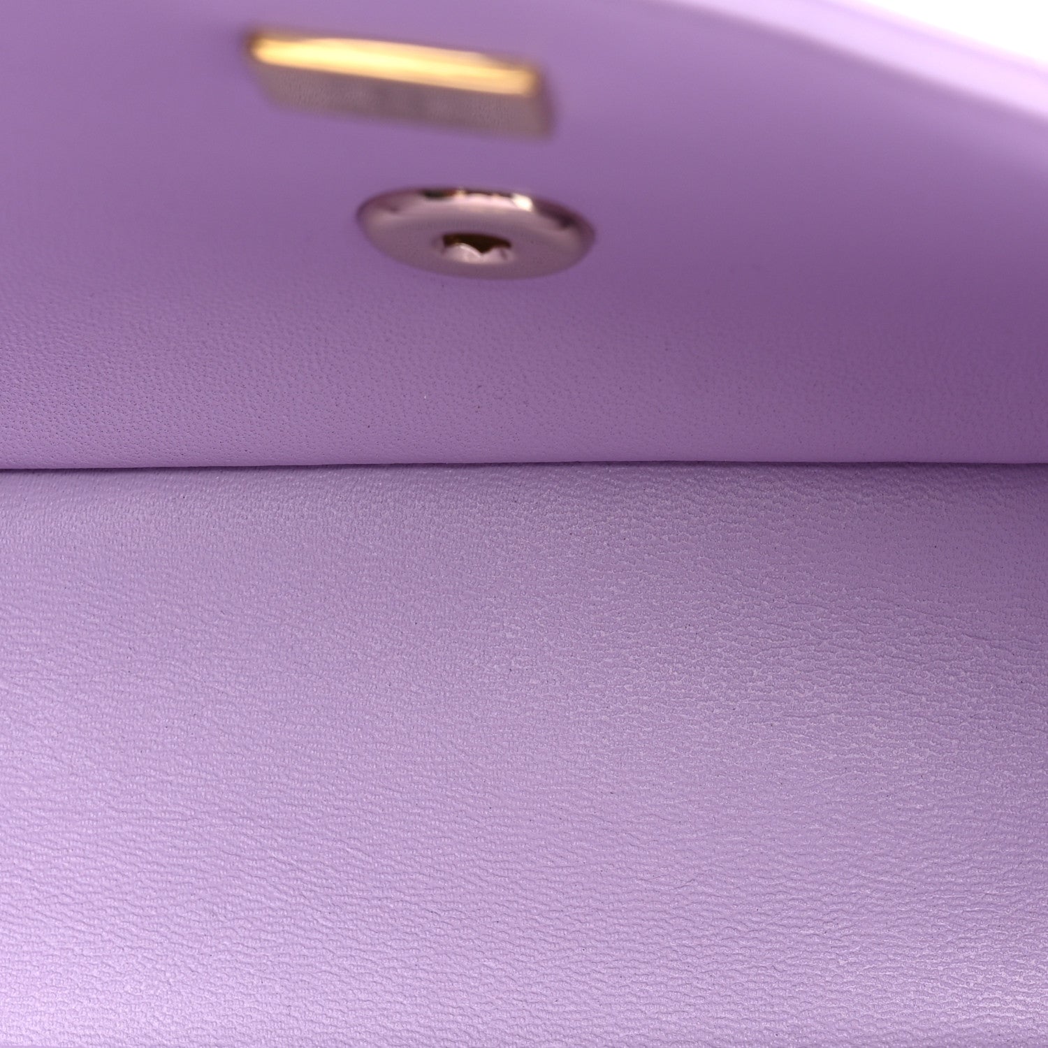 Chanel Lambskin Quilted Mini Top Handle Rectangular Flap Light Purple 4 of 9