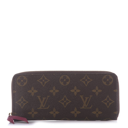 Louis Vuitton Monogram Clemence Wallet Fuchsia 1 of 8