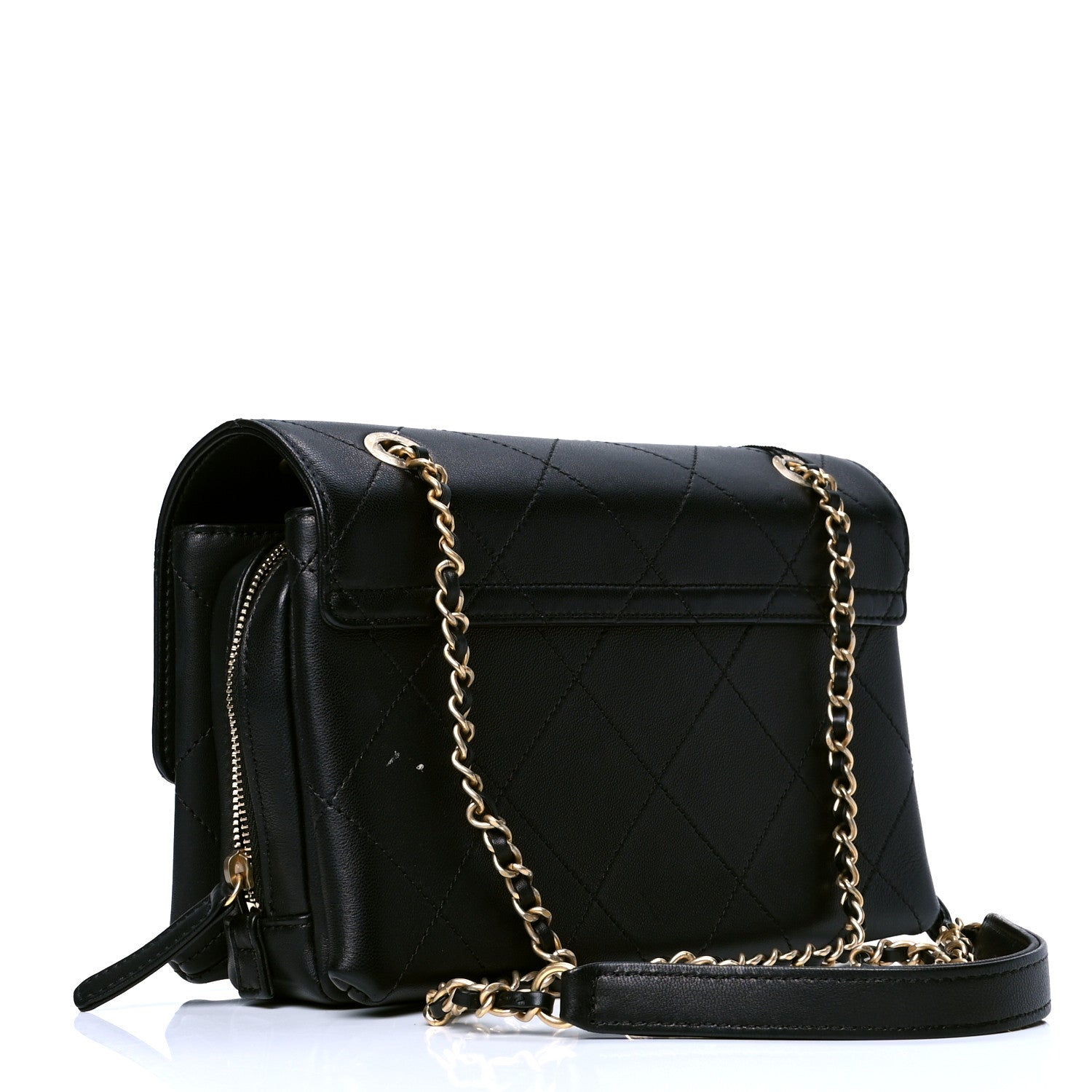 Chanel Lambskin Sleek And Chic Flap Black 2 of 4