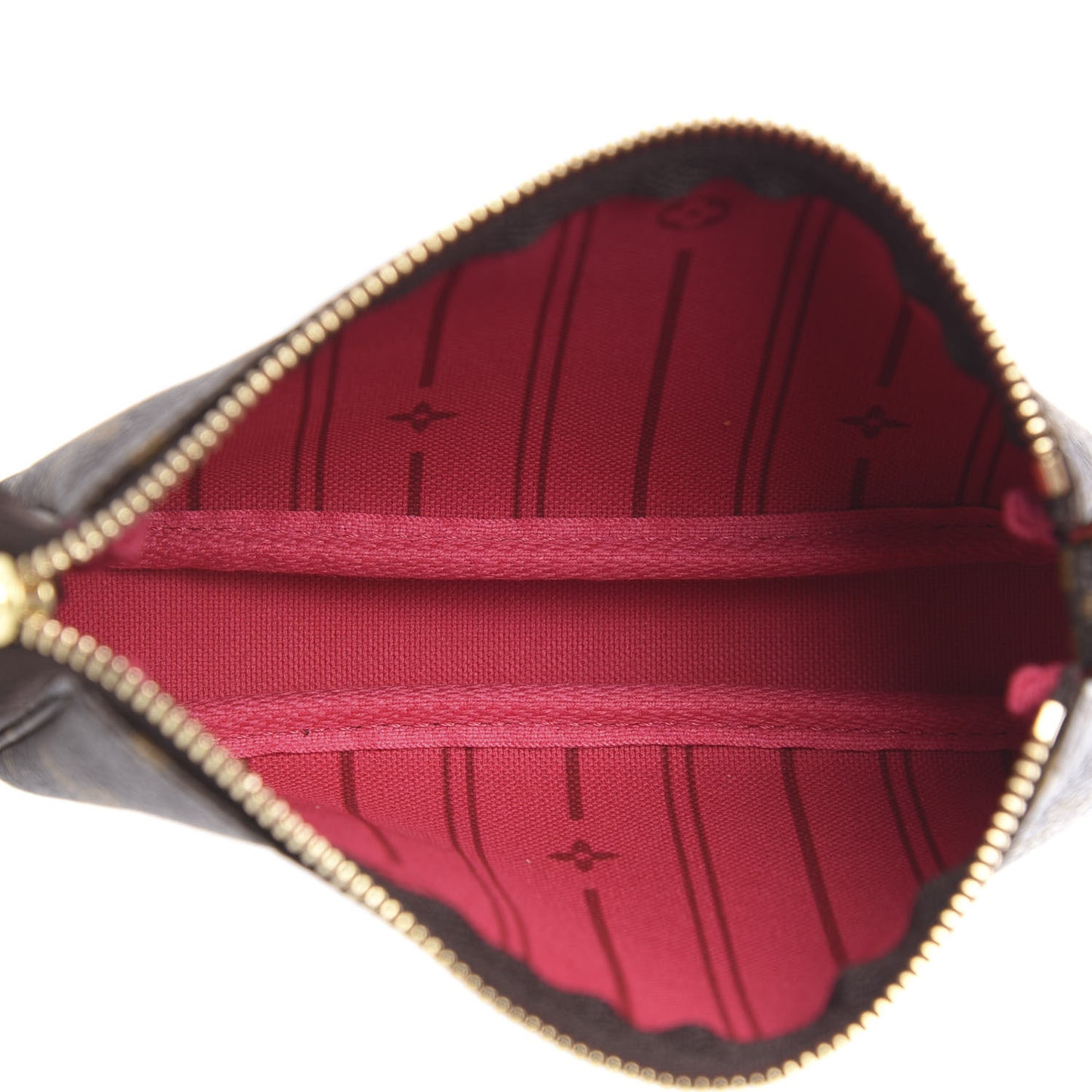 Monogram My LV Heritage Mini Pochette Accessories Fuchsia Ivory