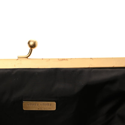Miu Miu Nappa Matelasse Clutch Cognac 10 of 13