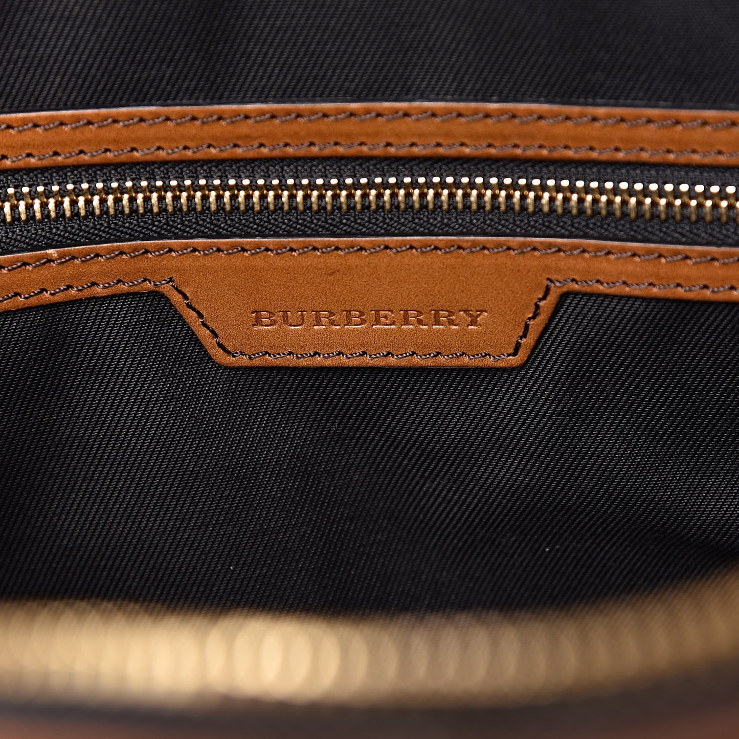 Nylon Horseferry Check Newburg Briefcase Tan
