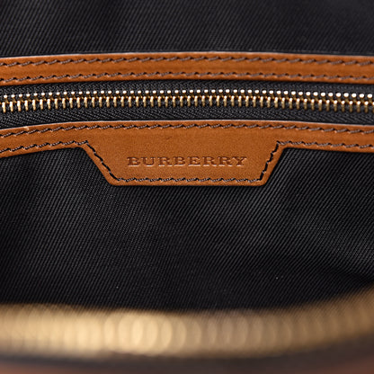 Burberry Nylon Horseferry Check Newburg Briefcase Tan 6 of 13