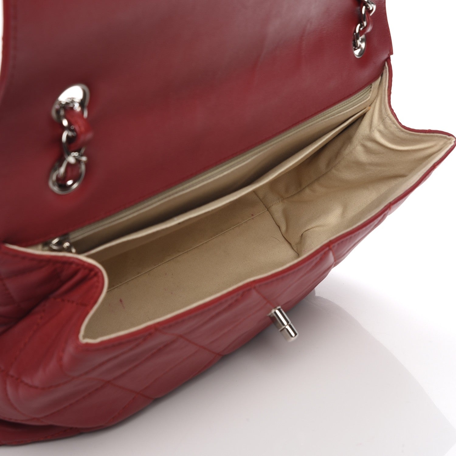 Chanel Calfskin Quilted In the Business Flap Dark Red 5 of 7