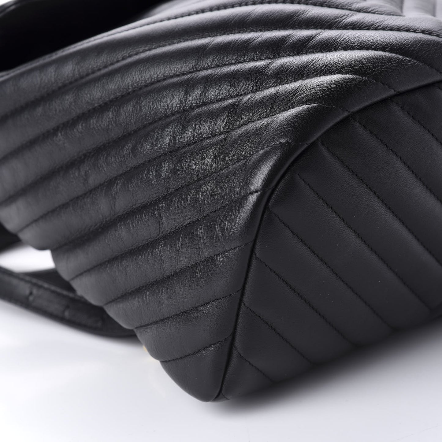 Calfskin Chevron Quilted Small Urban Spirit Backpack Black
