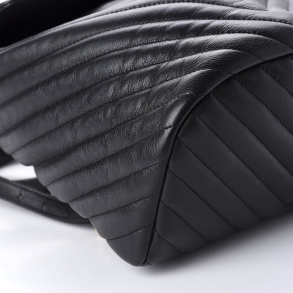 Chanel Calfskin Chevron Quilted Small Urban Spirit Backpack Black 5 of 11