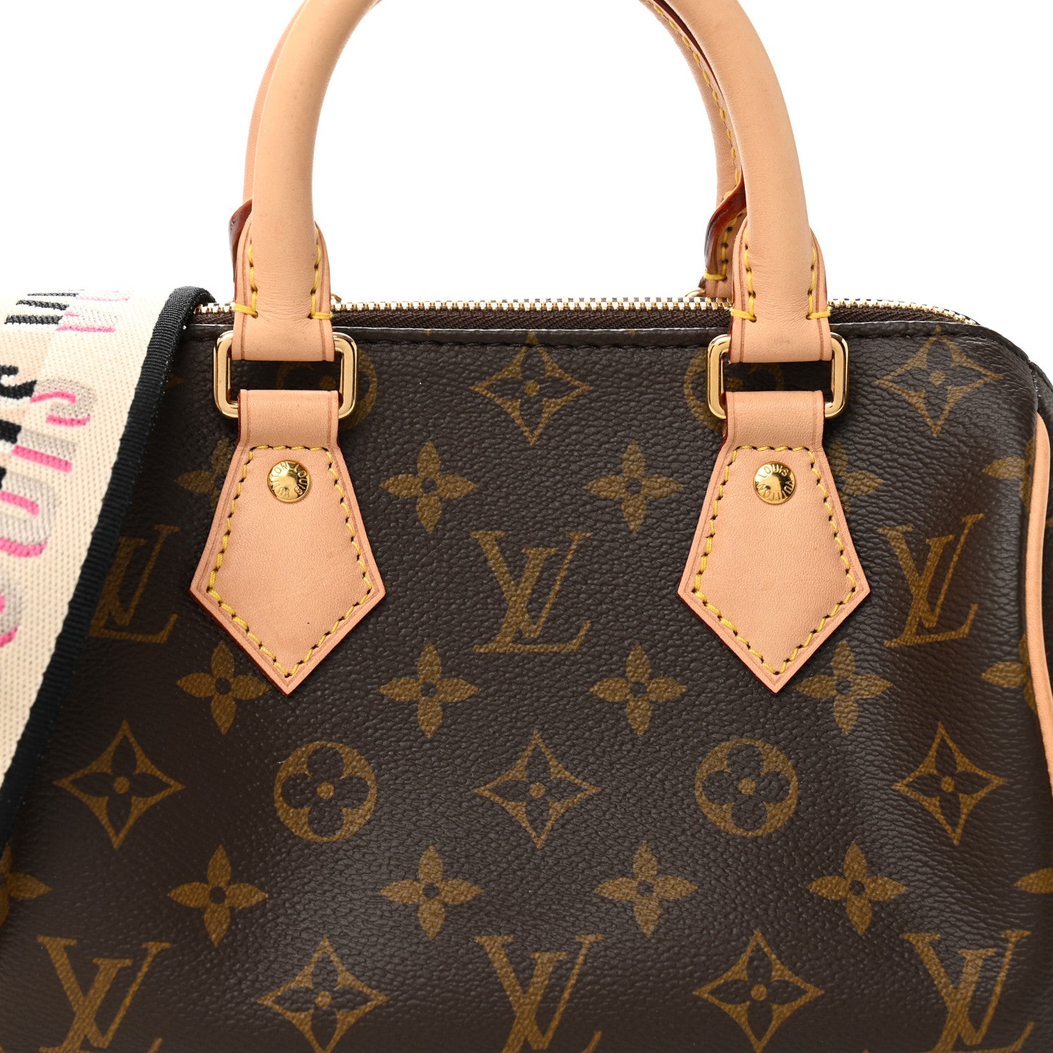 Louis Vuitton Monogram Speedy Bandouliere 20 Black 7 of 9