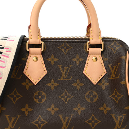 Louis Vuitton Monogram Speedy Bandouliere 20 Black 7 of 9