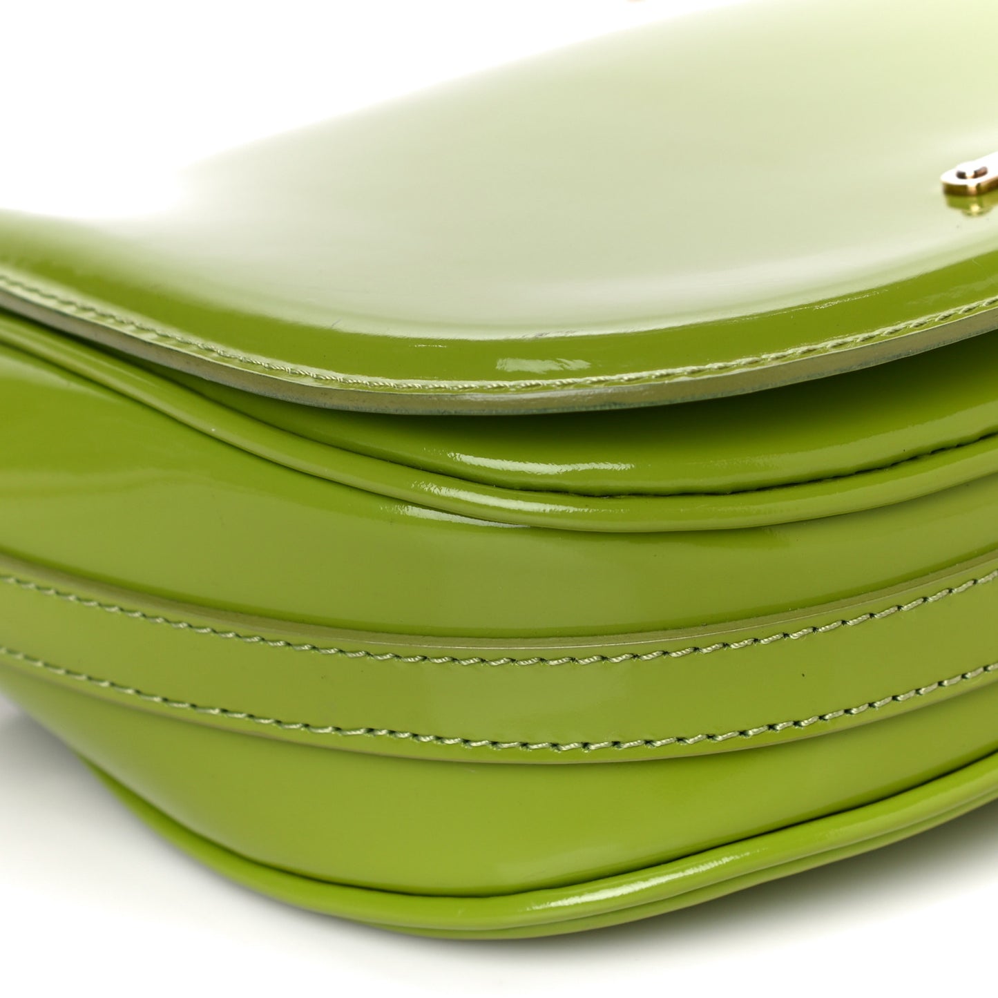 Patent Small Leigh Crossbody Bag Lemon Green
