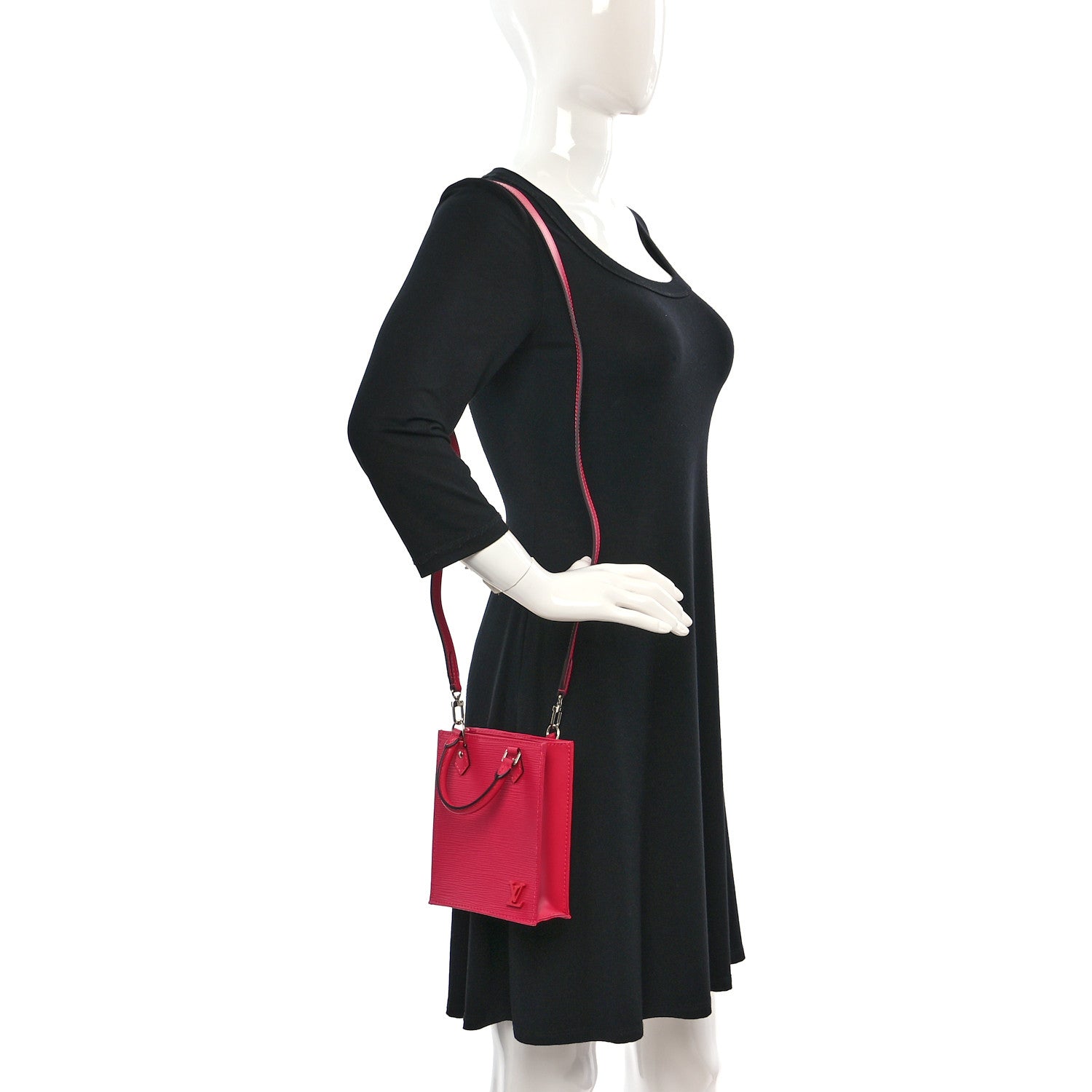 Louis Vuitton Epi Petit Sac Plat Rose Pondicherry 2 of 11