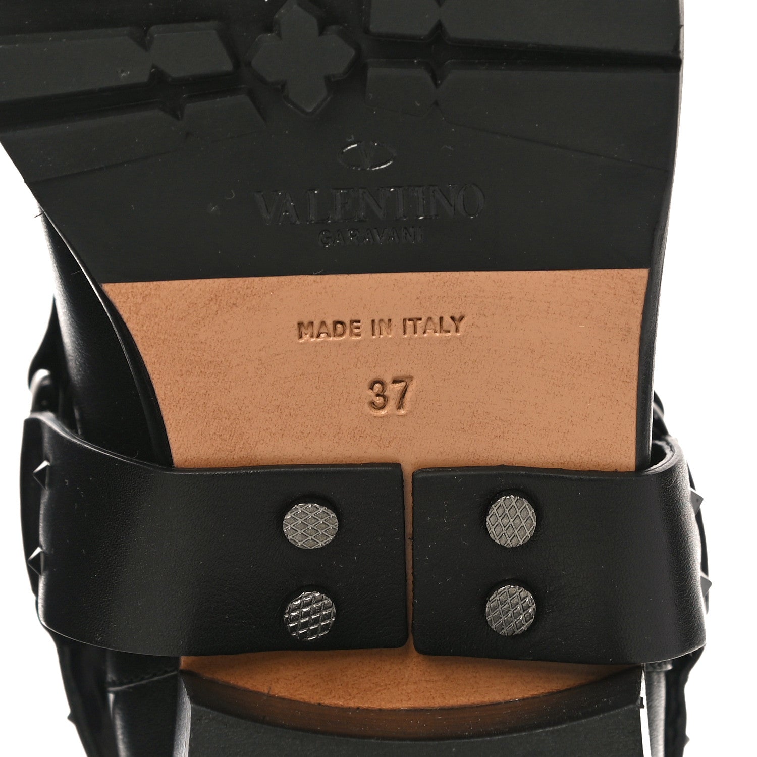 Valentino Garavani Calfskin Crackled Lambskin Rockstud Spike 20mm Biker Boots 37 Black 9 of 12