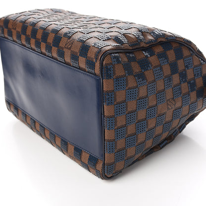 Louis Vuitton Damier Paillettes Speedy 30 Blue 8 of 12