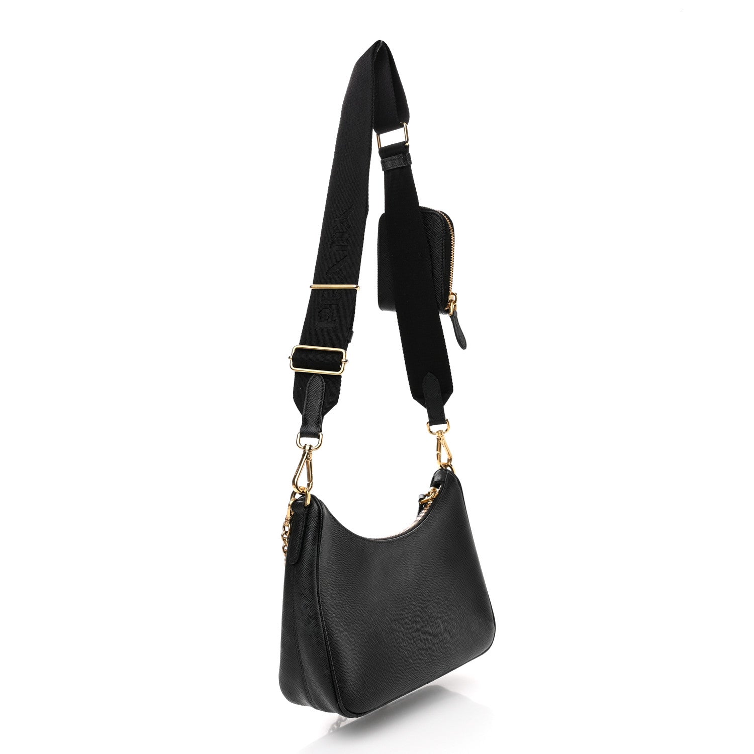 Prada Saffiano Lux Re-Edition 2005 Shoulder Bag Black 3 of 13