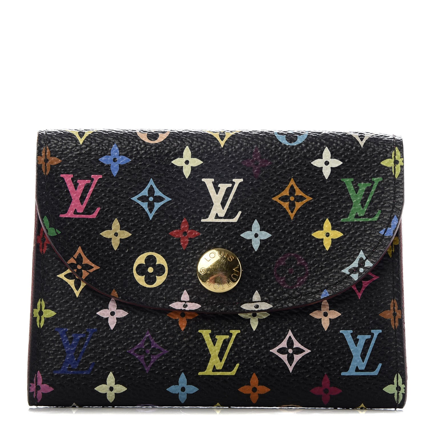 Louis Vuitton Monogram Multicolor Business Card Holder Black Grenade 1 of 8