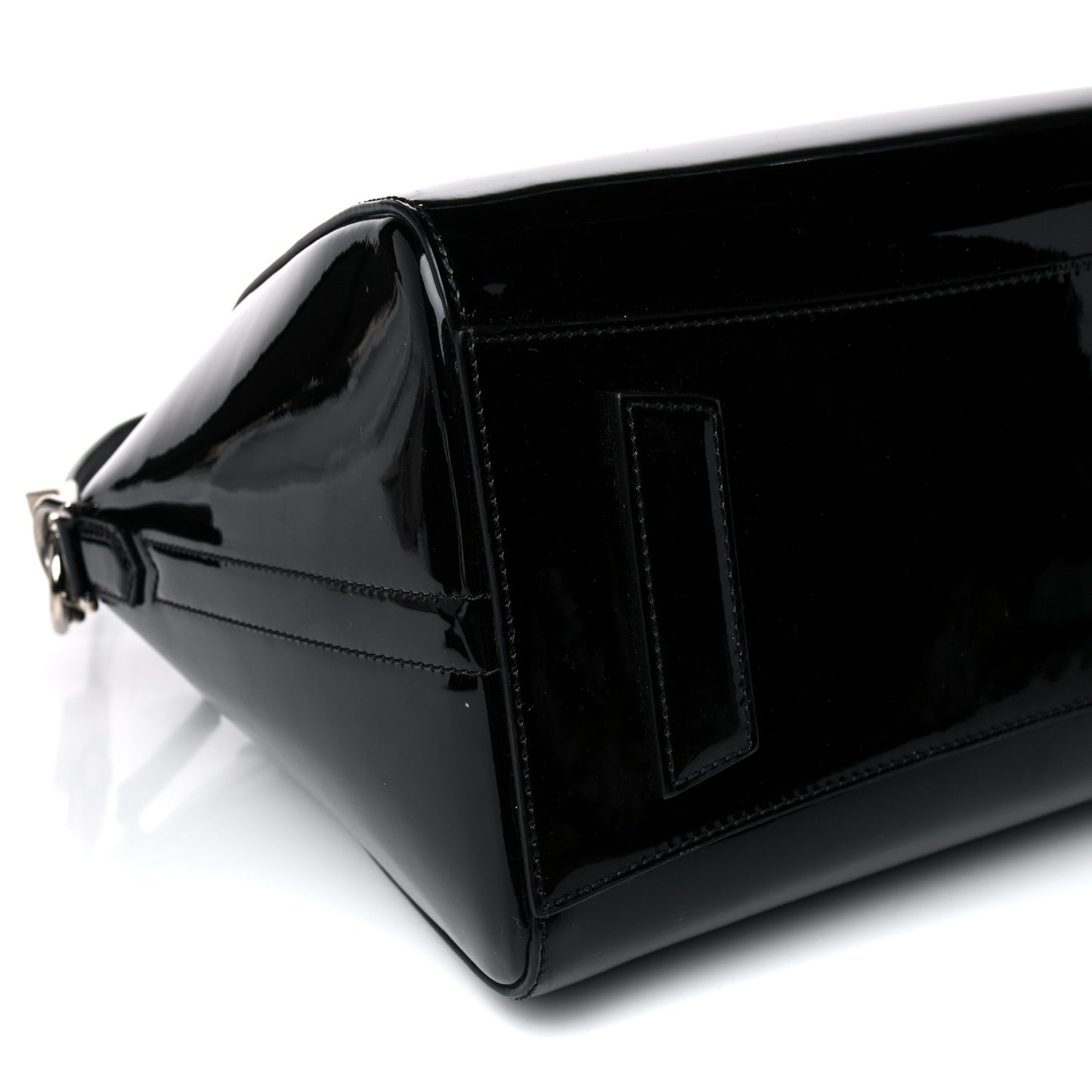 Patent Calfskin Small Antigona Black