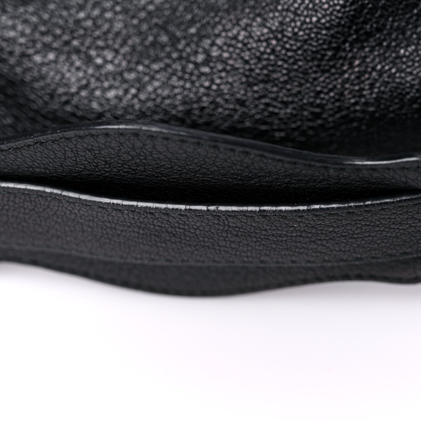 Chevre Gold Metallic Edge Hardware City Black