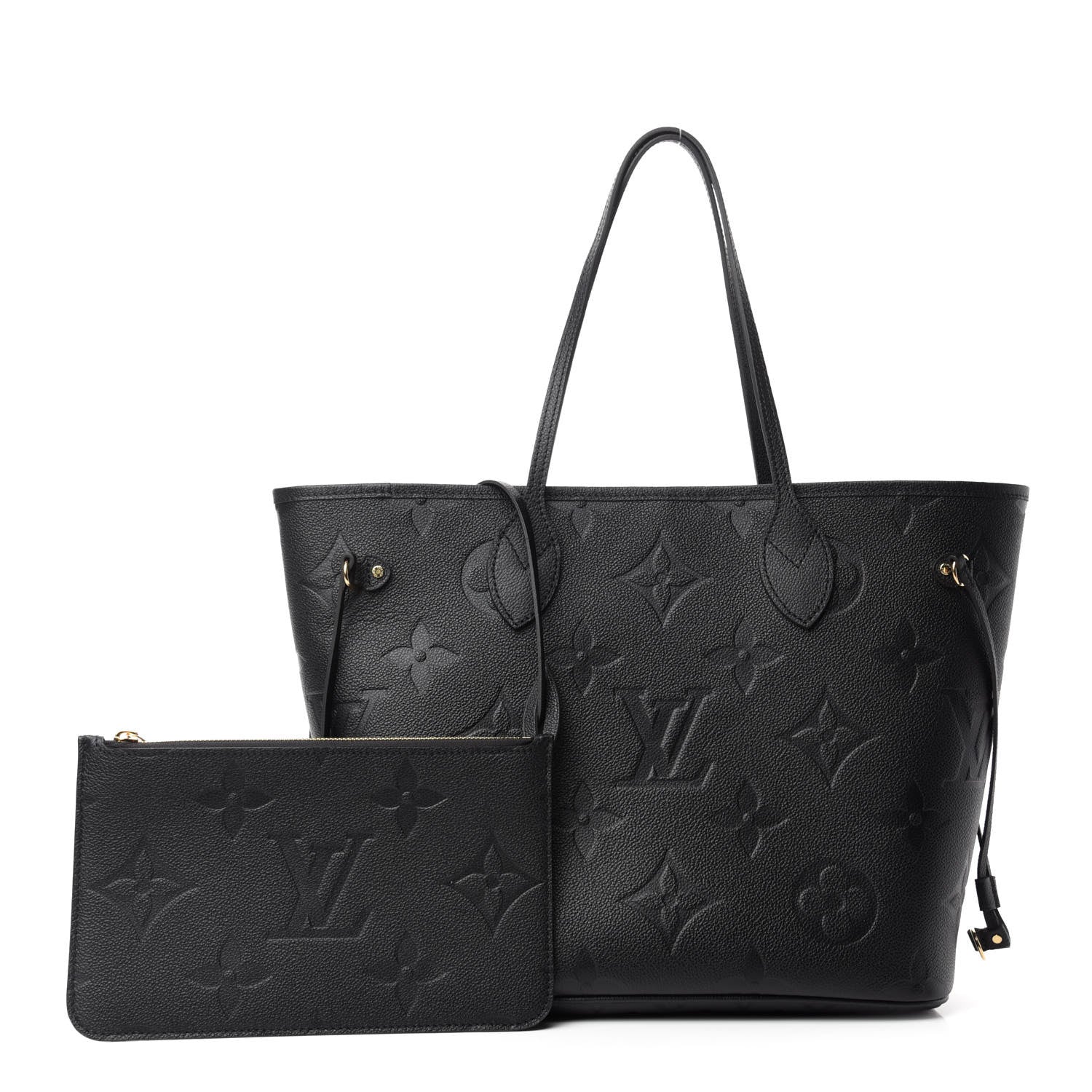 Louis Vuitton Empreinte Monogram Giant Neverfull MM Black 1 of 9