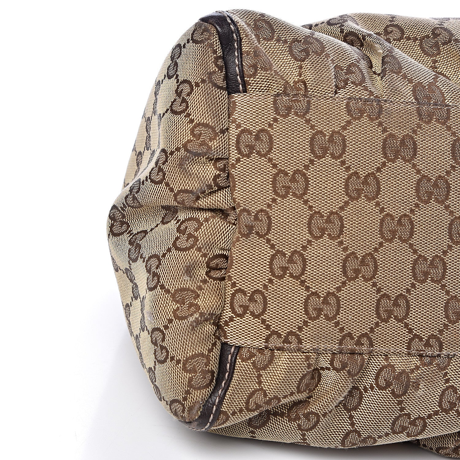 Gucci Monogram Large D Gold Hobo Dark Brown 14 of 17